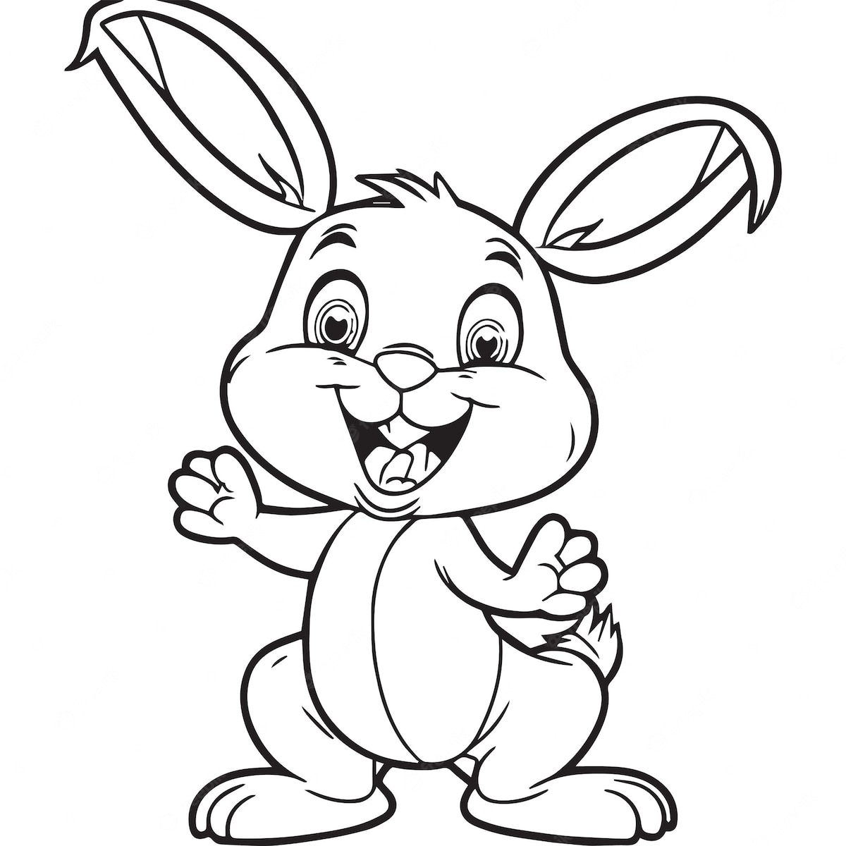 coloriage un lapin