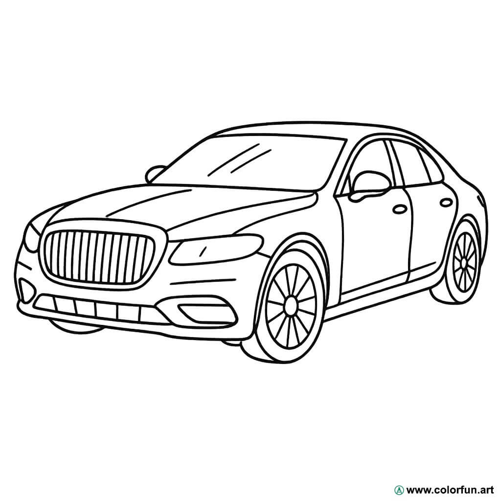 coloriage voiture de luxe
