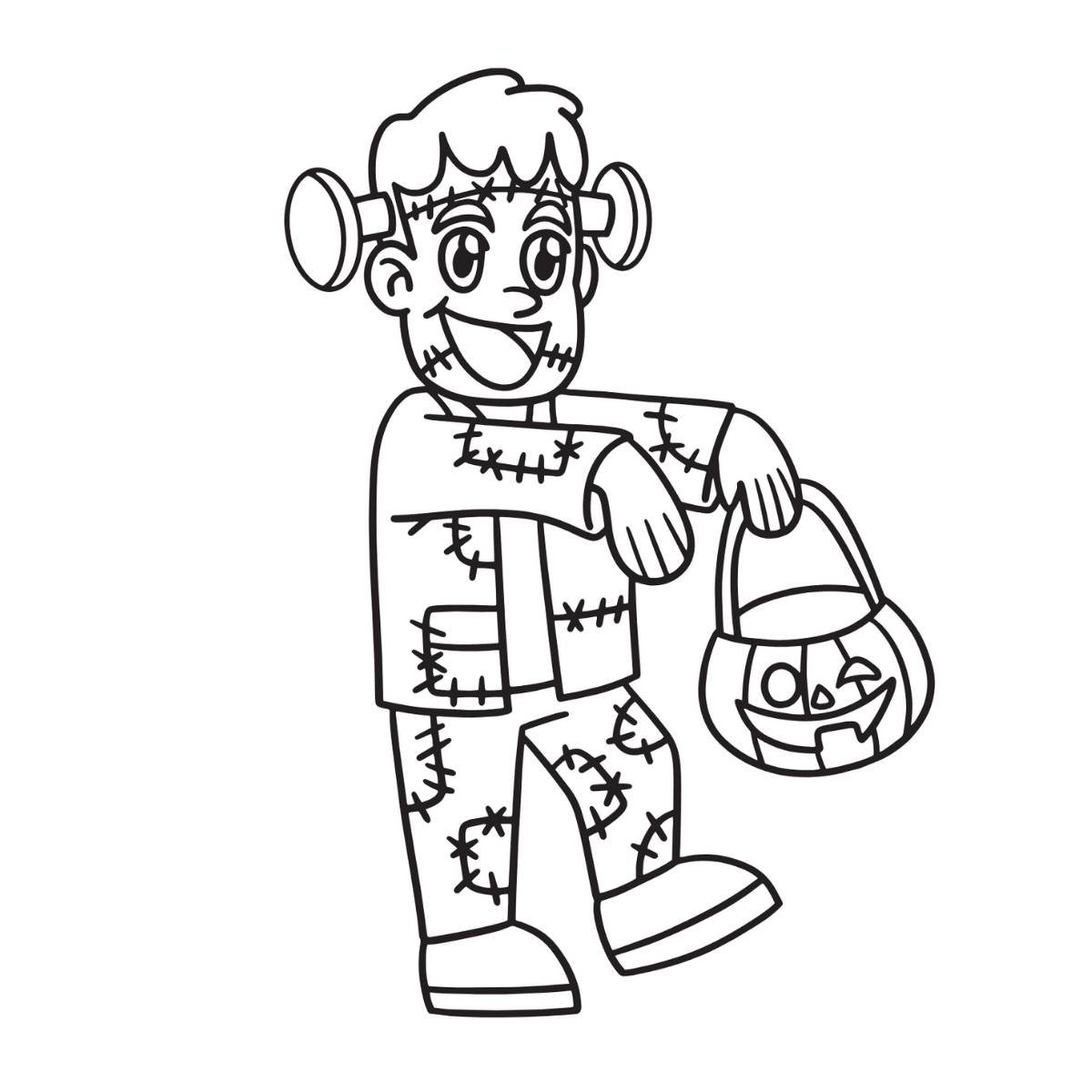 coloriage zombie