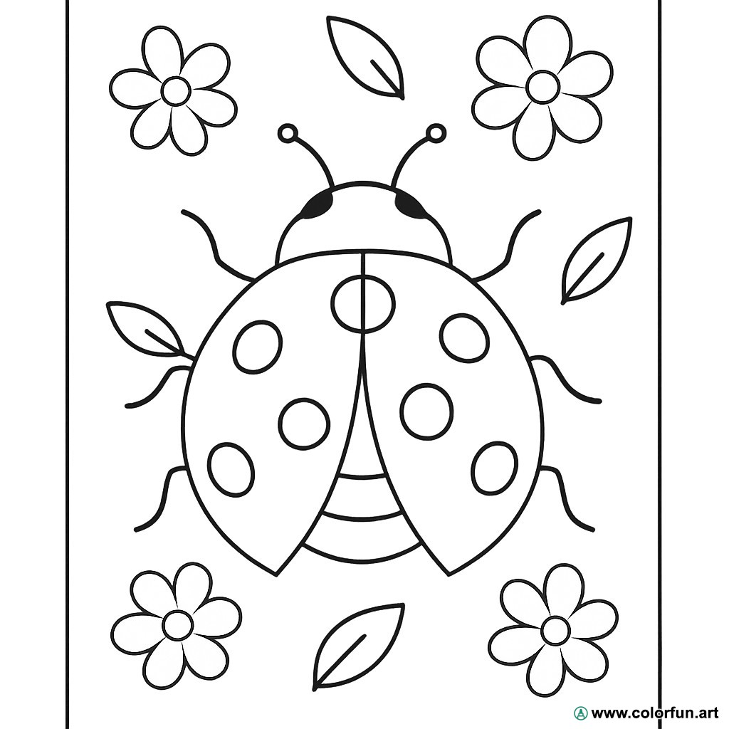 coloriages coccinelles