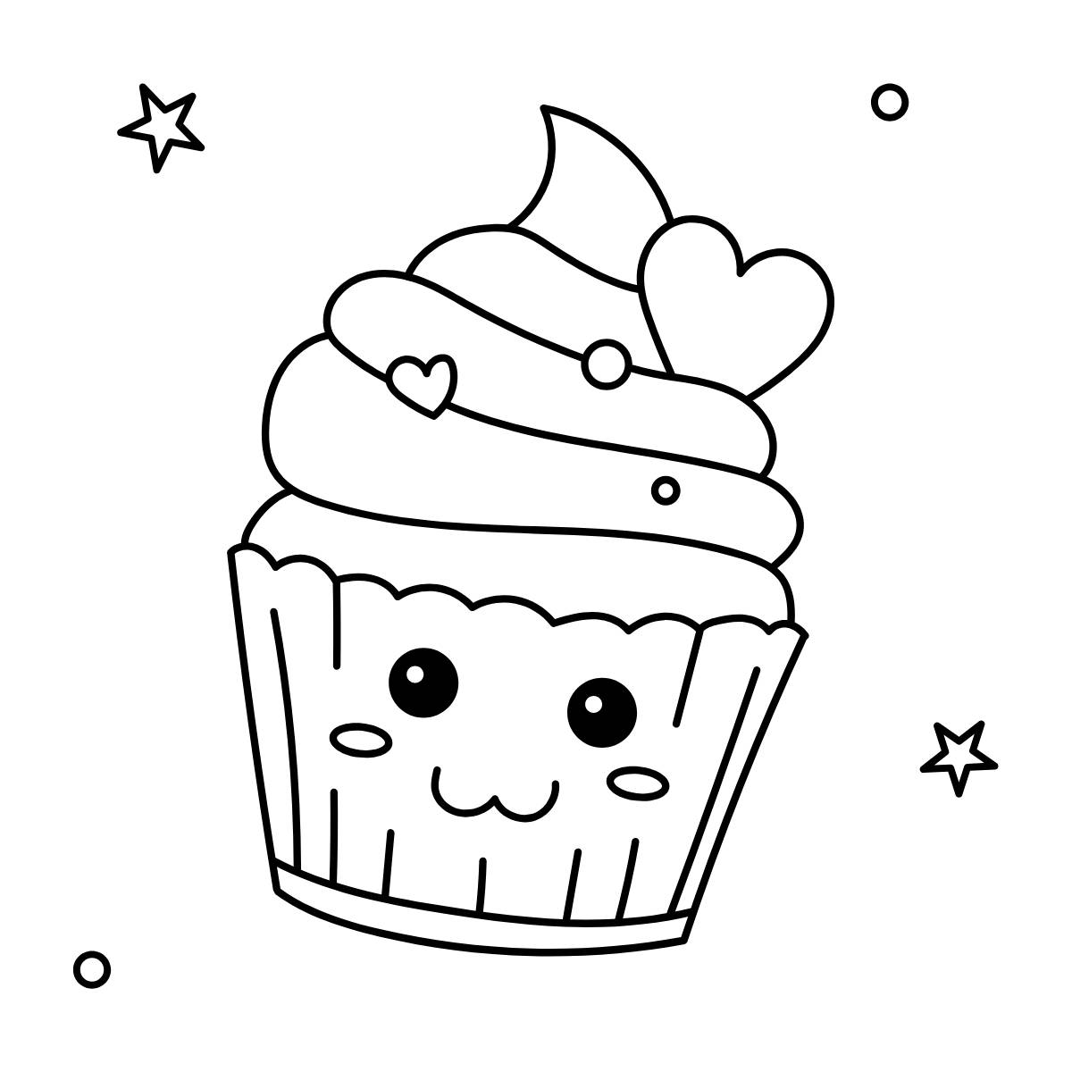 coloriages cupcakes