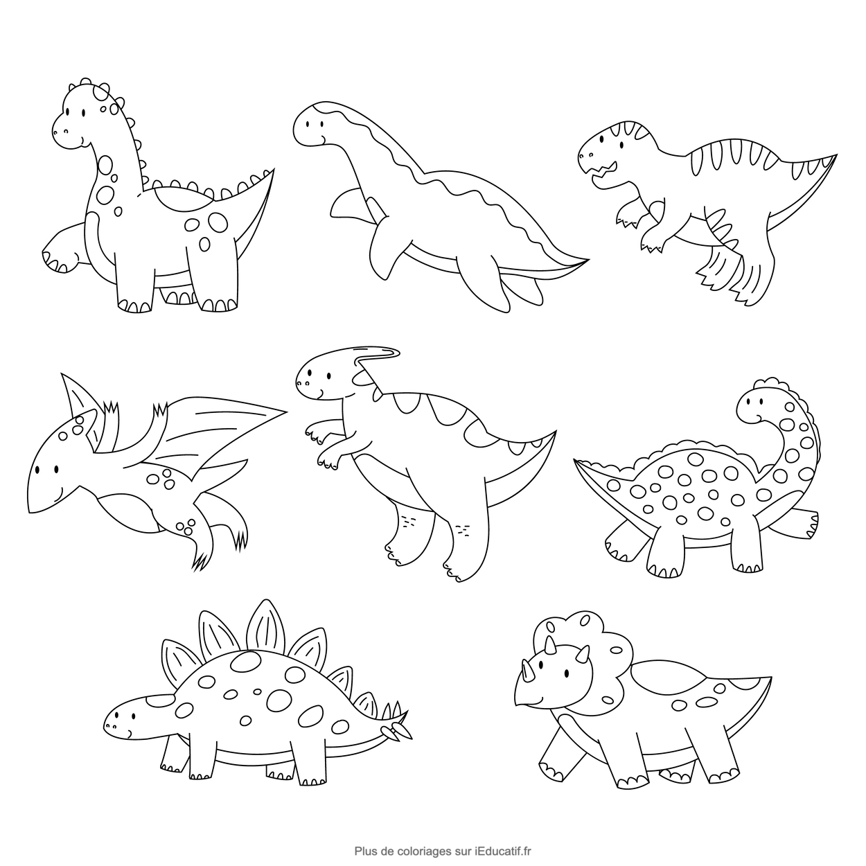 coloriages dinosaures
