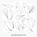 coloriages feuilles d'automne