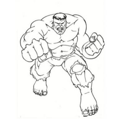 coloriages hulk à imprimer