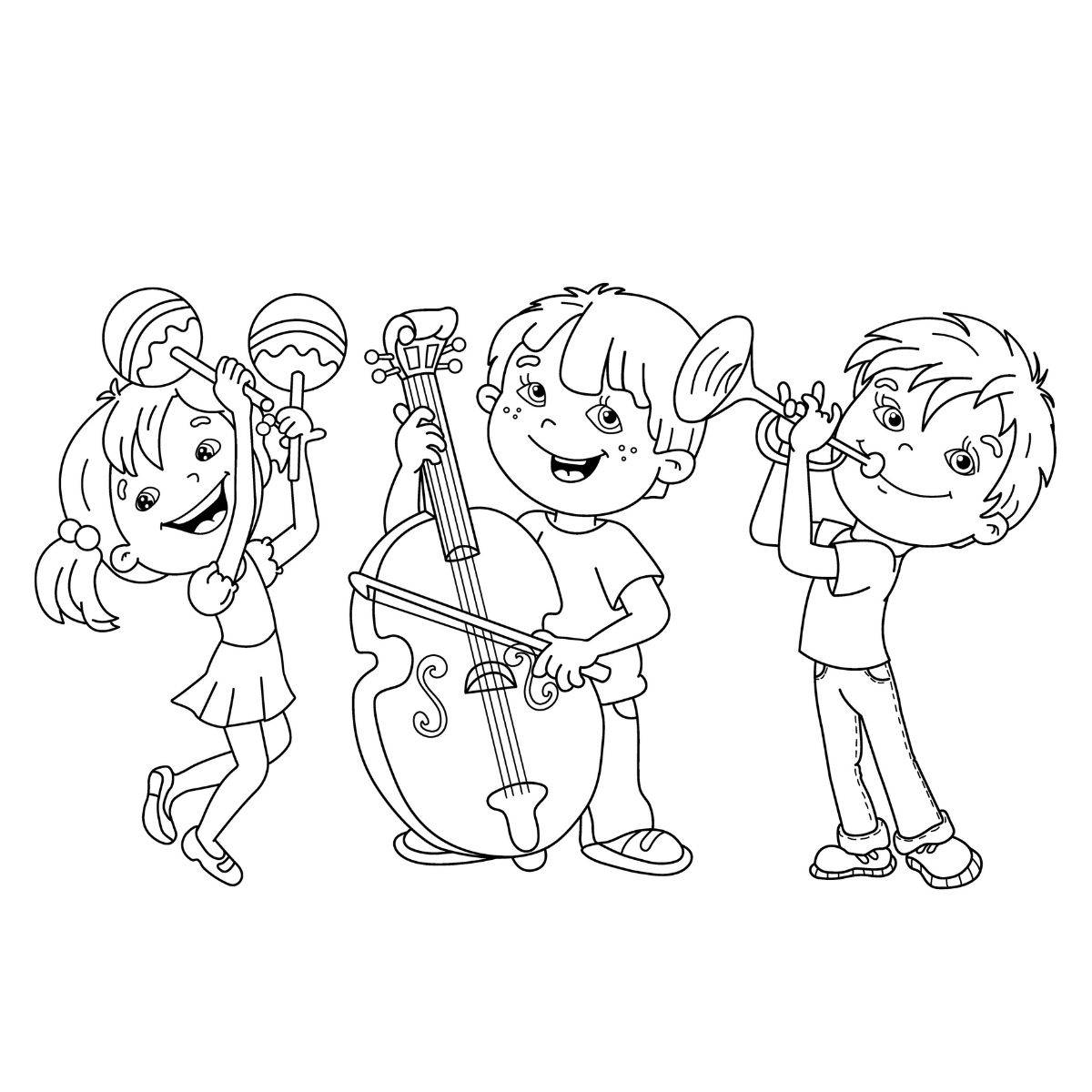 coloriages musique