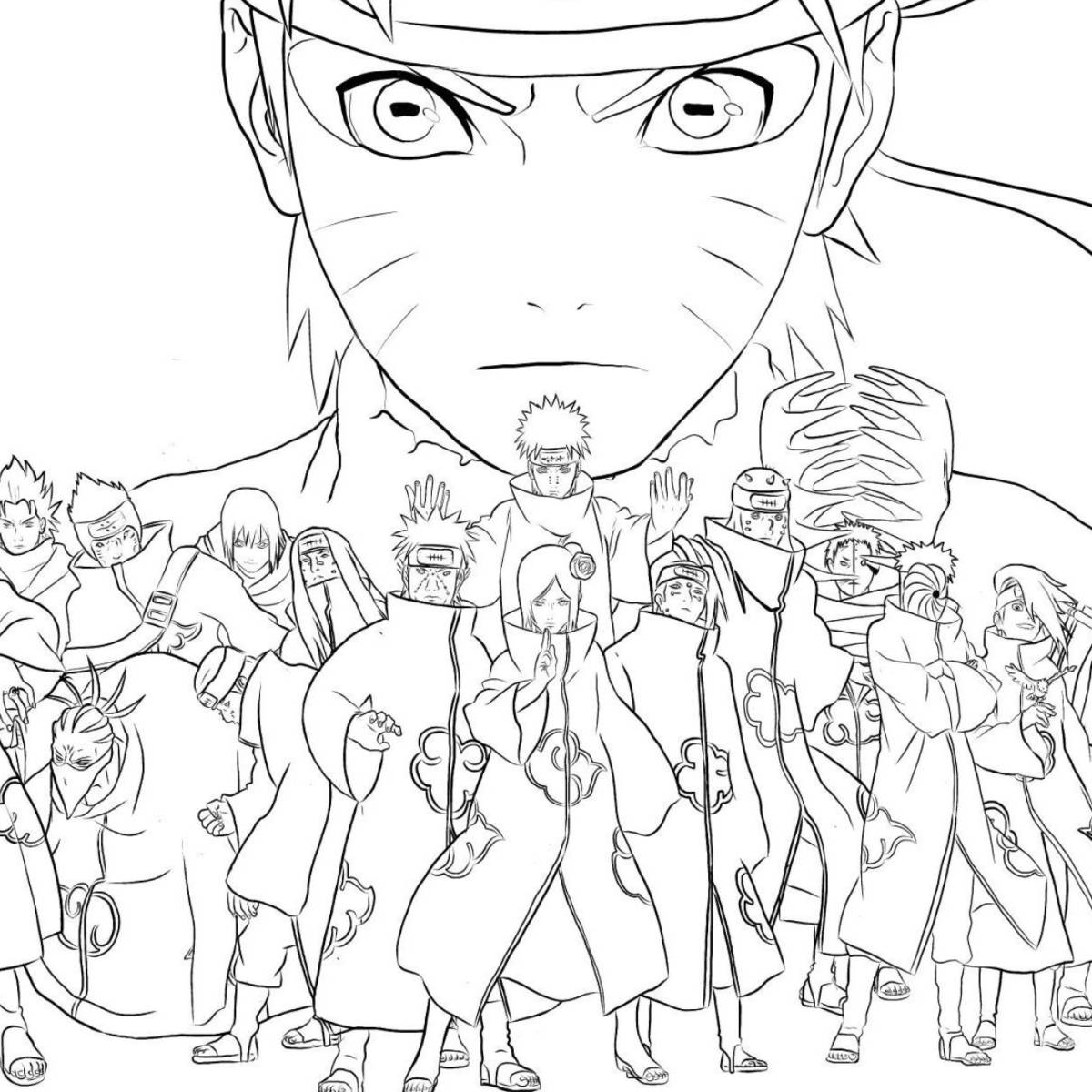 coloriages naruto shippuden