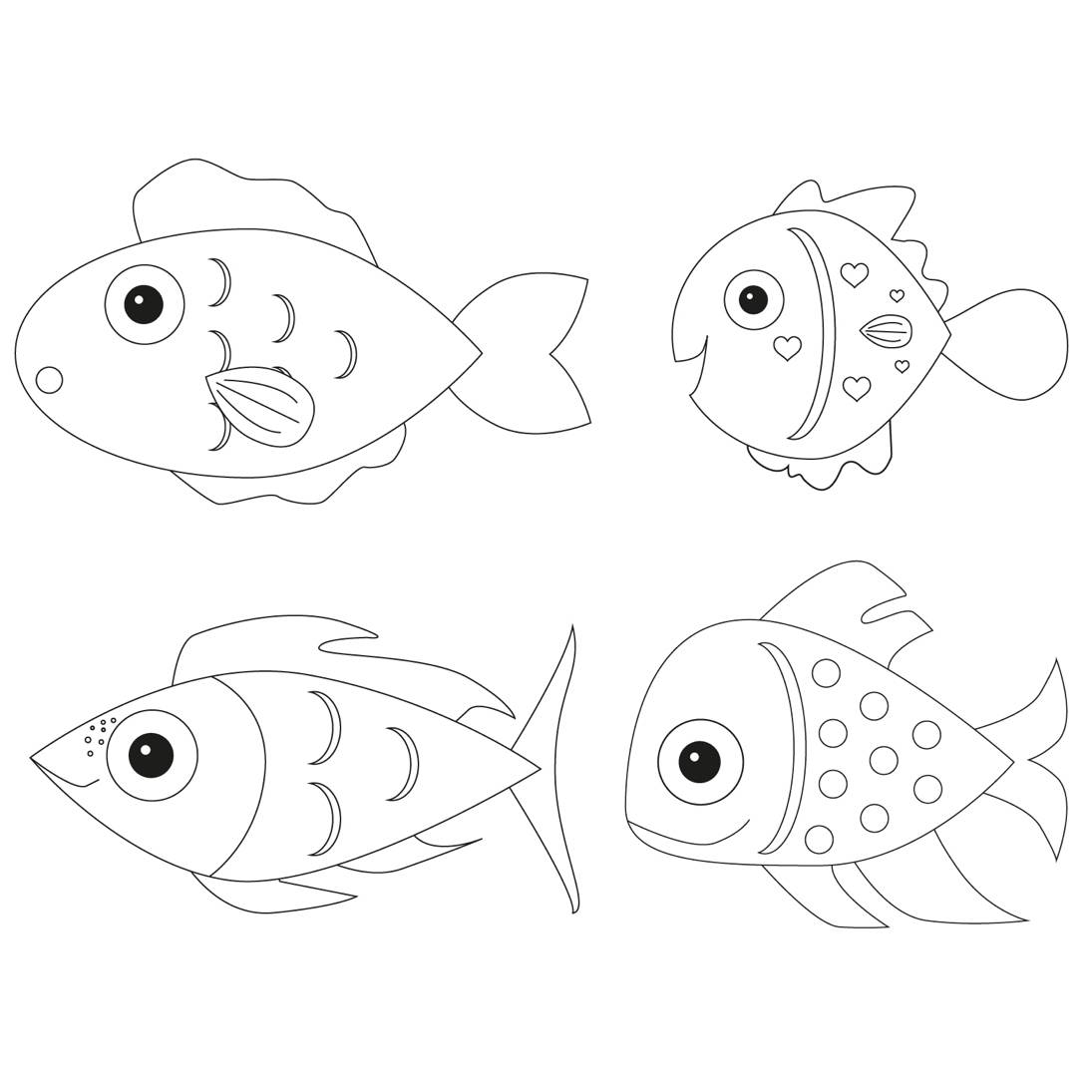 coloriages poissons d avril