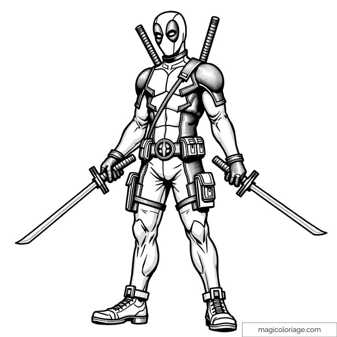 coloriages deadpool