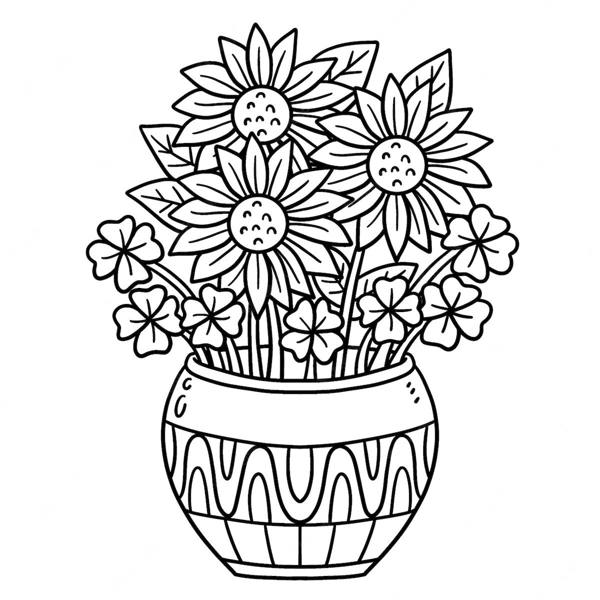 fleurs coloriage à imprimer