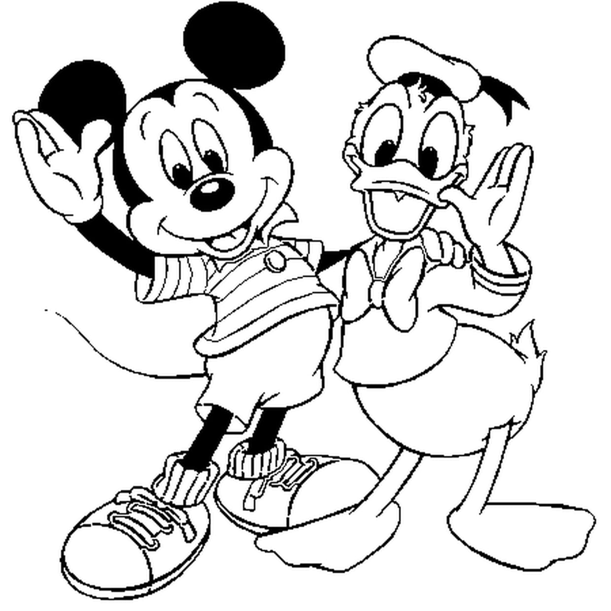 imprimer coloriage mickey