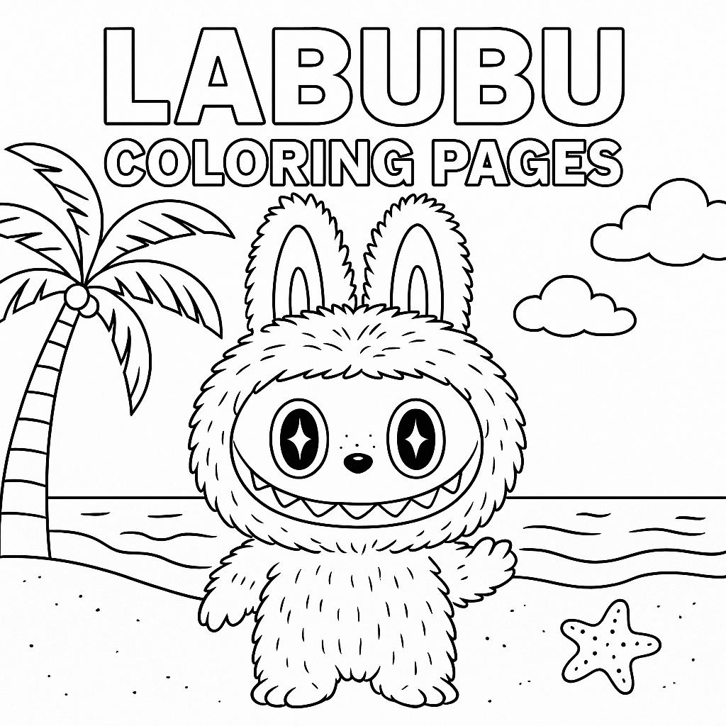 coloriage labubu