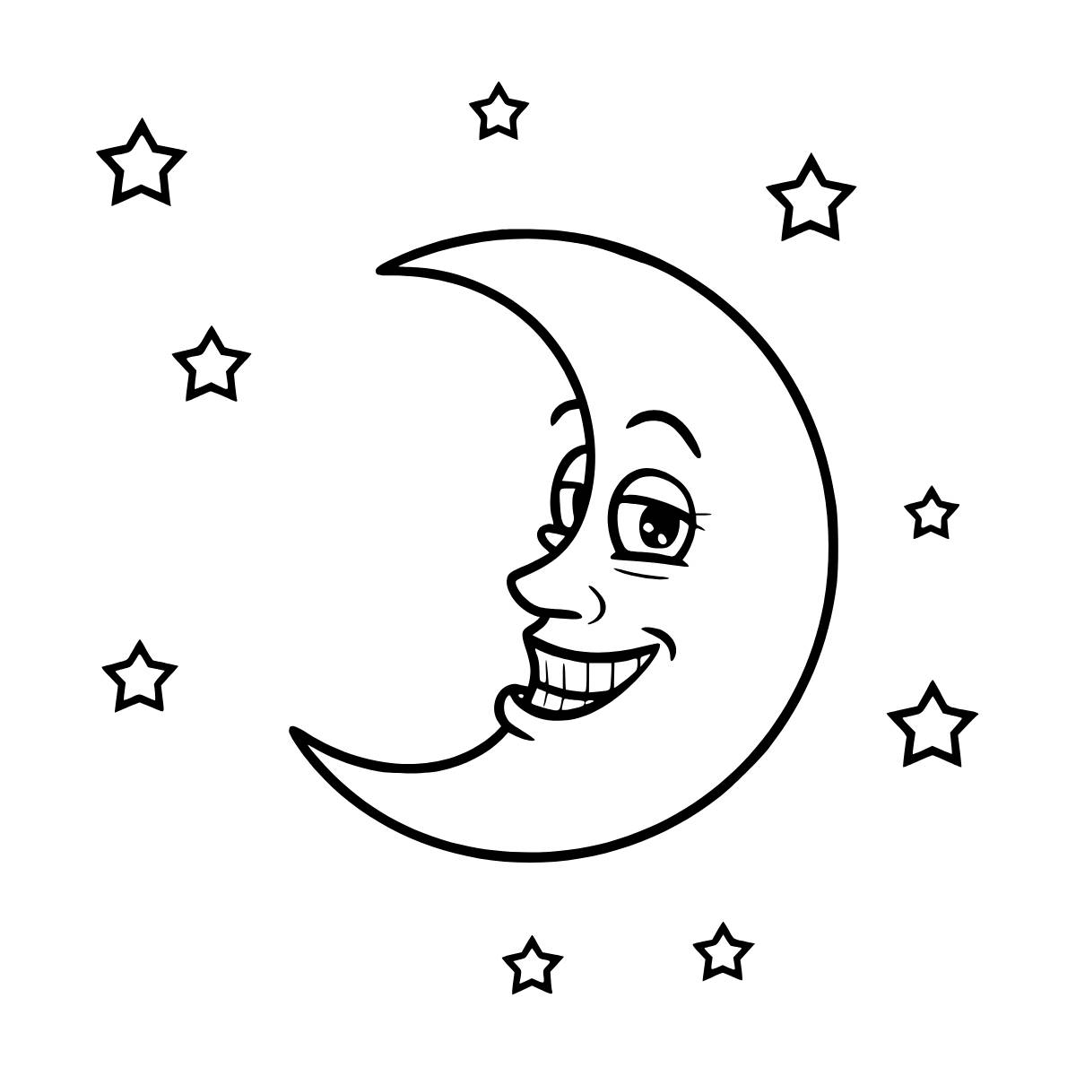 coloriage lune