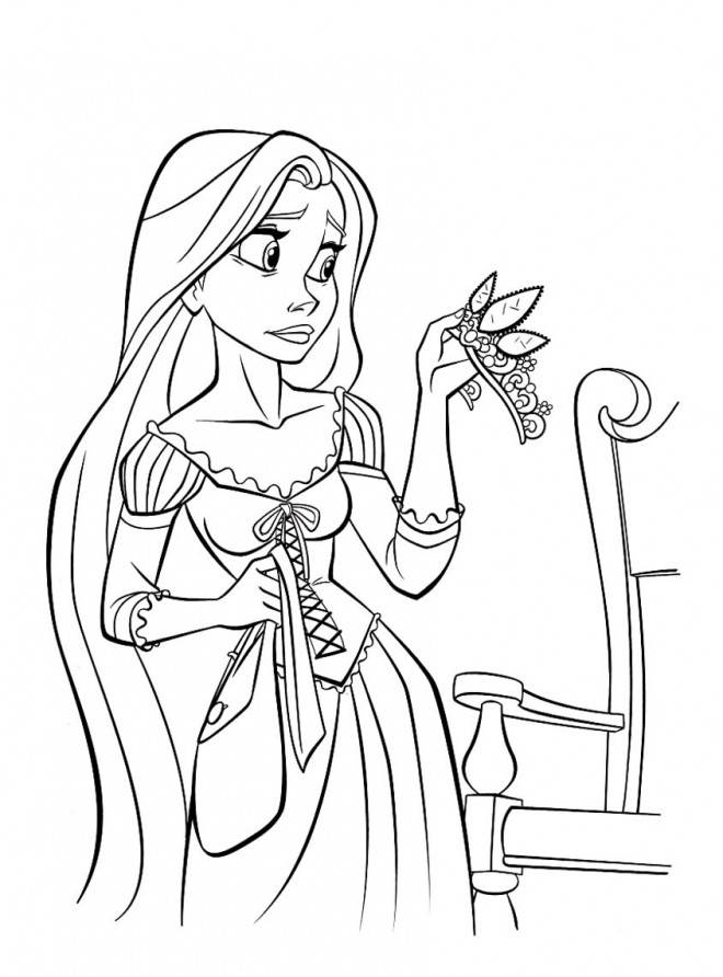 Raiponce coloriage imprimer