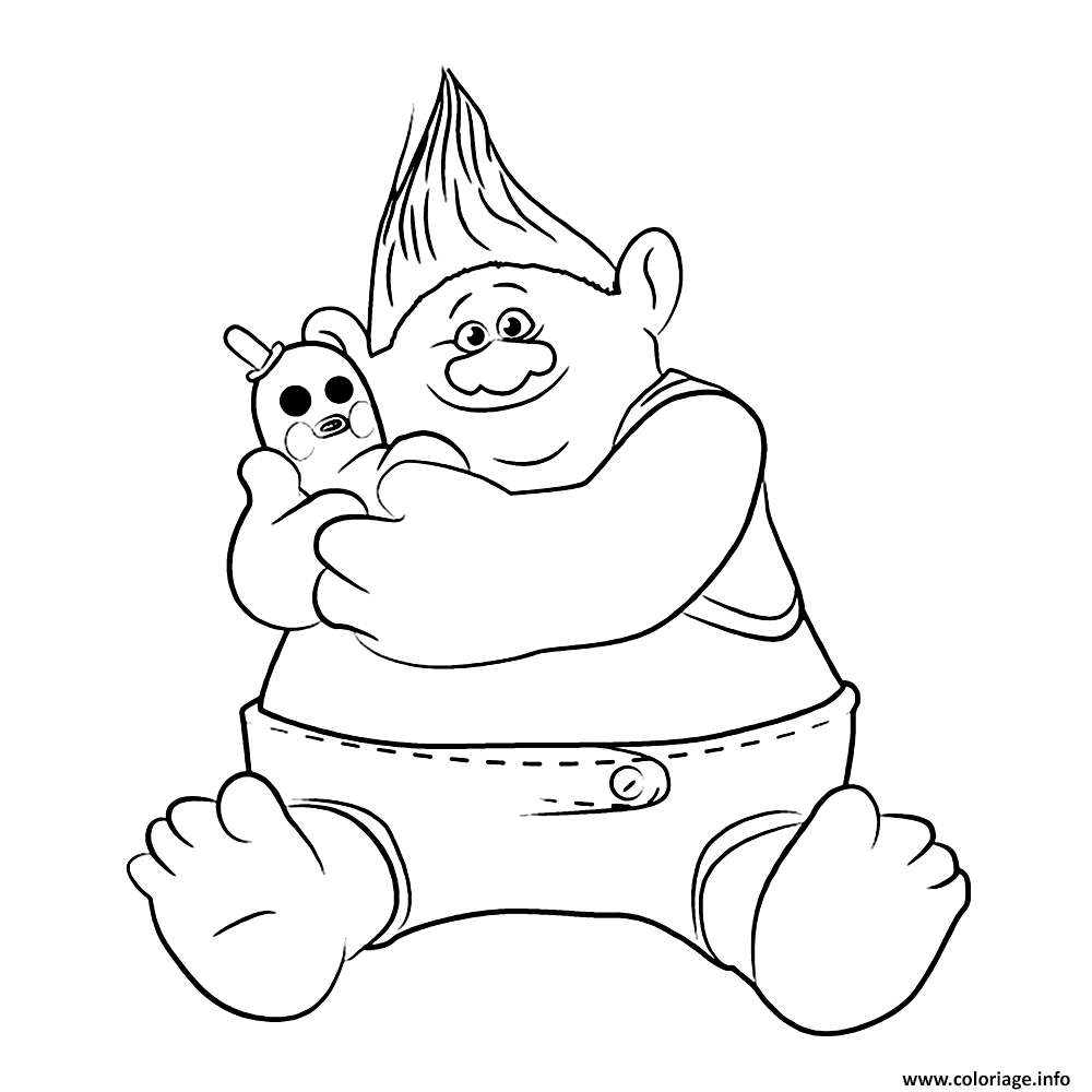 coloriages de trolls